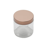 Pote Vidro Borossilicato Com Tampa De Cobre Rose Gold 800ml - Ela Decora
